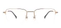 Large Half Rim Rectangular Eyeglasses