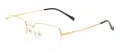 Large Half Rim Rectangular Eyeglasses