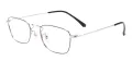 Clear Medium Rectangular Eyeglasses