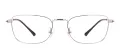Clear Medium Rectangular Eyeglasses
