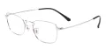 Clear Medium Rectangular Eyeglasses