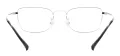 Clear Medium Rectangular Eyeglasses
