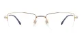 Rectangular Half Rim Eyeglasses