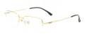 Rectangular Half Rim Eyeglasses