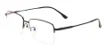 Large Half Rim Rectangular Eyeglasses