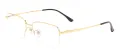 Large Half Rim Rectangular Eyeglasses