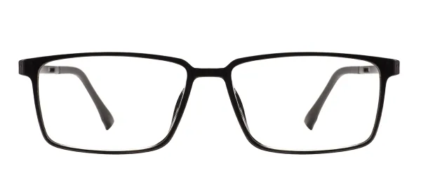 Medium Full Rim Rectangular Eyeglasses - Black