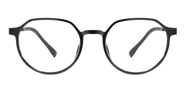 Oval Eyeglasses - Black